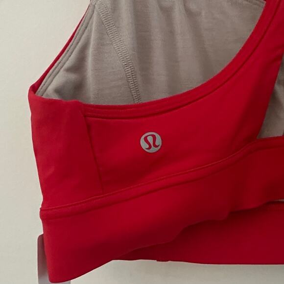 Lululemon Power Through Bra *Medium Support, B/C Cup Cranberry Size 12 NWT - Picture 5 of 7